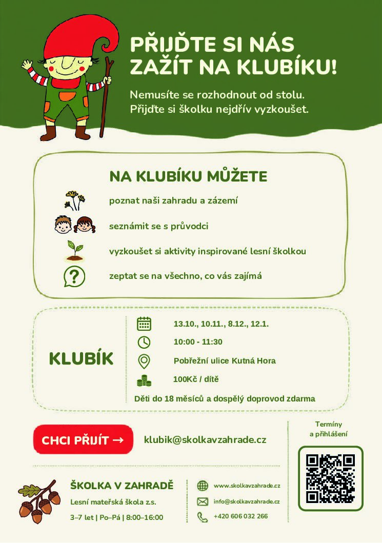 Školka v zahradě - Zápis 2026 Rozhodnutí